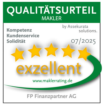 Siegel Maklerrating Ausgezeichnet